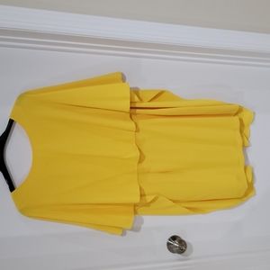 Yellow Bat Wing Zara Dress